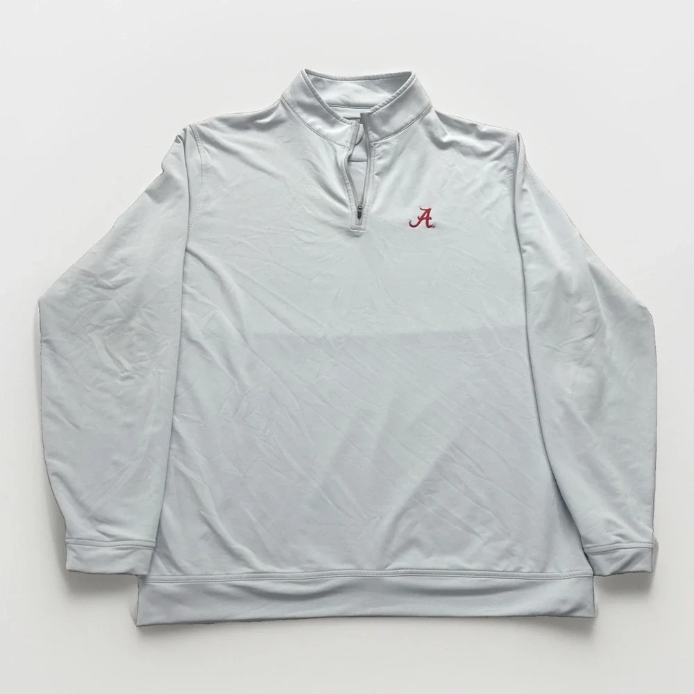 Peter Millar 1/4 Zip Pullover Men's 2XL Alabama Crimson Tide Performance Golf